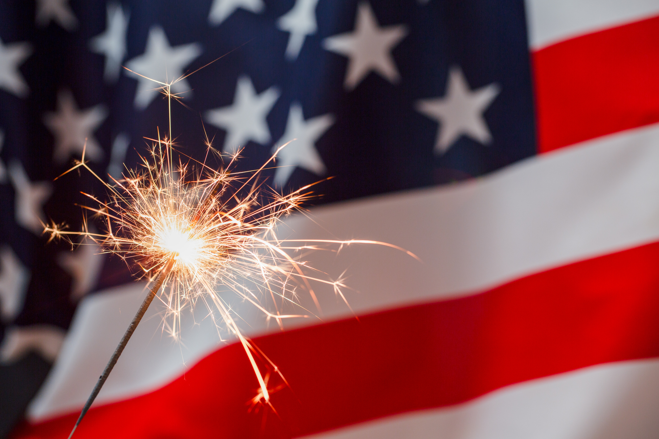 american flag sparkler